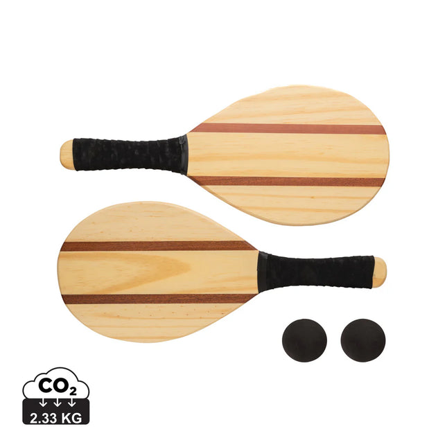 Wooden Frescobol tennis set by XD Collection