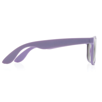 Outdoor RCS recycled PP plastic sunglasses by XD Collection with black frames and dark lenses