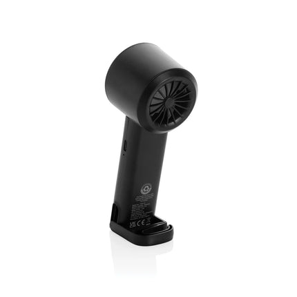 XD Collection Twist RCS recycled plastic portable fan for phones and tablets