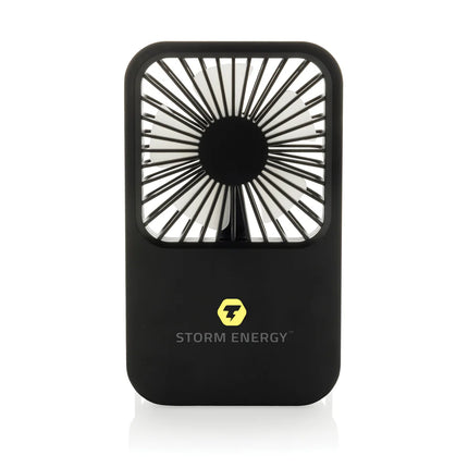 Aervina RCS recycled plastic rechargeable desk fan by XD Collection