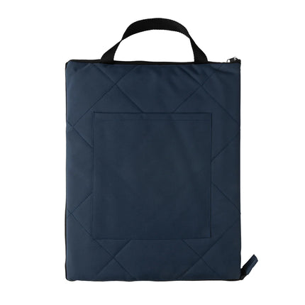 XD Collection RPET foldable quilted outdoor picnic blanket spread on grass