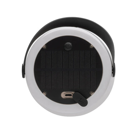  USB-rechargeable recycled ABS LED light with weather-resistant design.