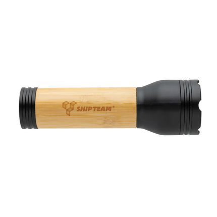 XD Collection Lucid 3W RCS certified recycled plastic and bamboo torch
