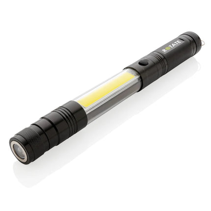  featuring adjustable extendable handle and bright illumination.