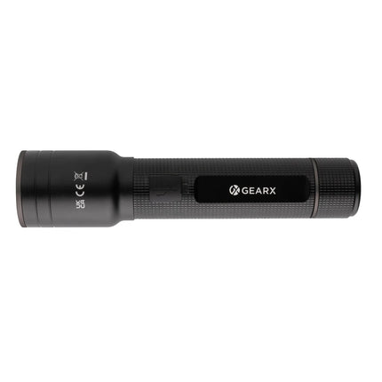 RCS recycled aluminum USB-rechargeable heavy duty torch - Custom Wood Designs
