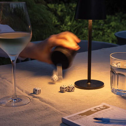 XD Collection Zenic RCS recycled plastic USB rechargeable table lamp