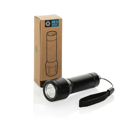 XD Collection Flara RSC recycled plastic USB-rechargeable torch