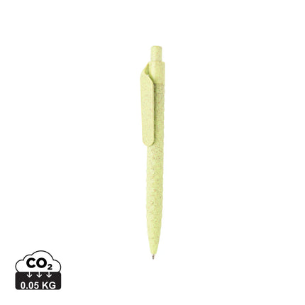  a eco-friendly writing instrument with a natural wheat straw barrel and sleek design.