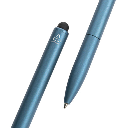  sleek writing instrument with metal body and stylus tip.