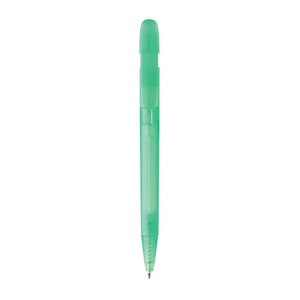  transparent writing instrument with sleek design and ergonomic grip.