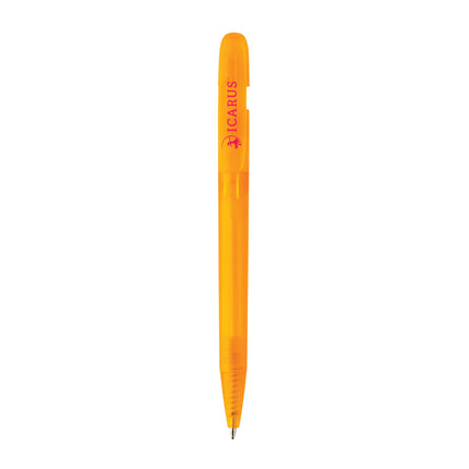  a sleek writing instrument with clear barrel and smooth ink flow.