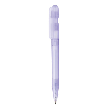  showcasing its sleek design and clear body for writing instruments.