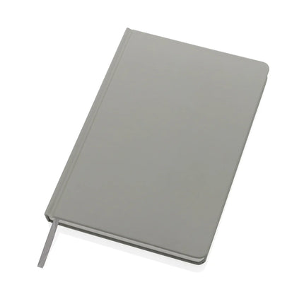 A5 Impact stone paper hardcover notebook from XD Collection with black cover and elastic closure