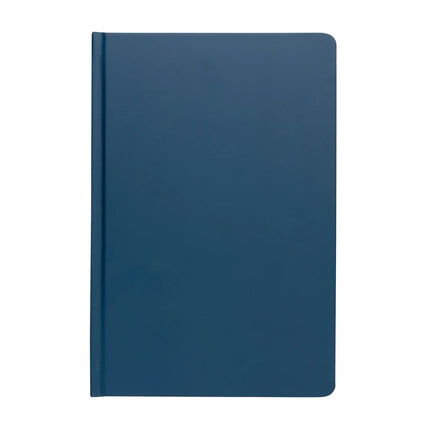 A5 Impact stone paper hardcover notebook by XD Collection with a sleek black cover and blank pages for writing or note-taking.