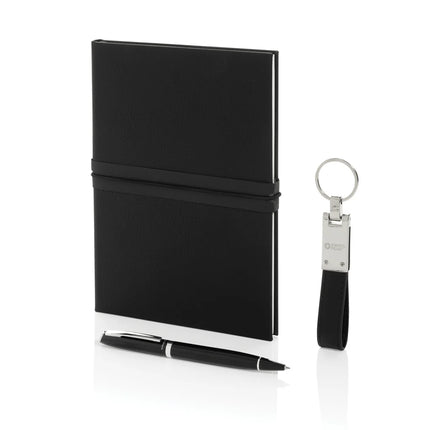 Swiss Peak RCS certified business gift set with portfolio and notebook