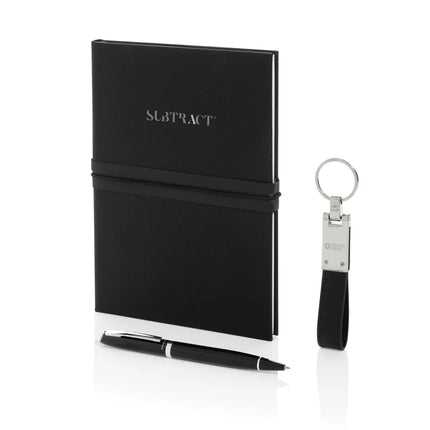 Swiss Peak RCS certified business gift set with portfolio and notebook