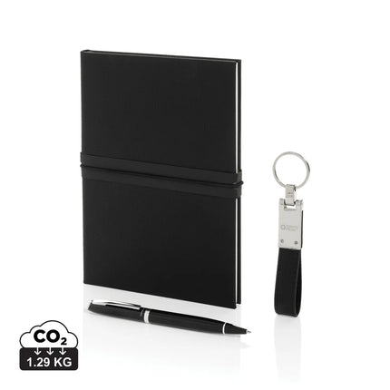 Swiss Peak RCS certified business gift set with portfolio and notebook