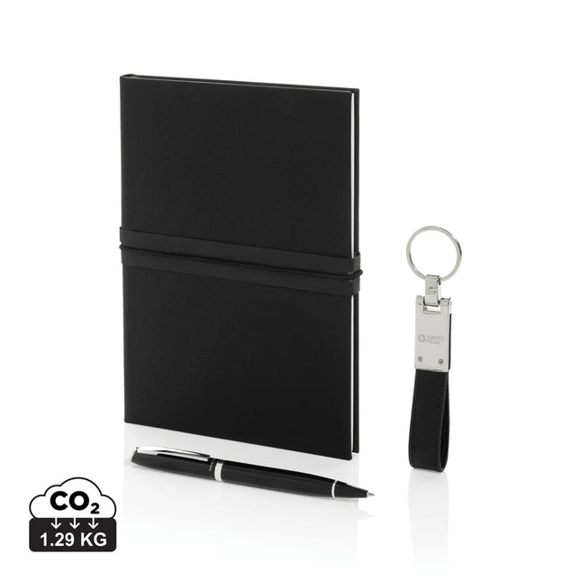 Swiss Peak RCS certified business gift set with portfolio and notebook