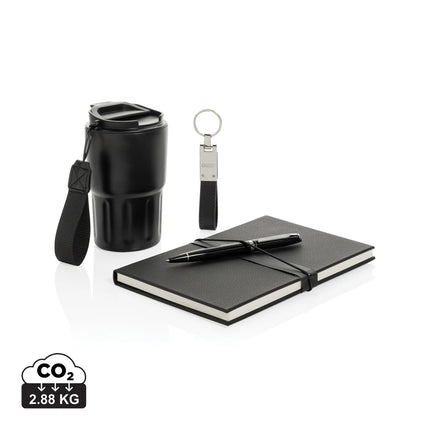 Swiss Peak deluxe business gift set with RCS-certified tumbler