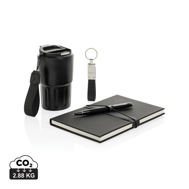Swiss Peak deluxe business gift set with RCS-certified tumbler