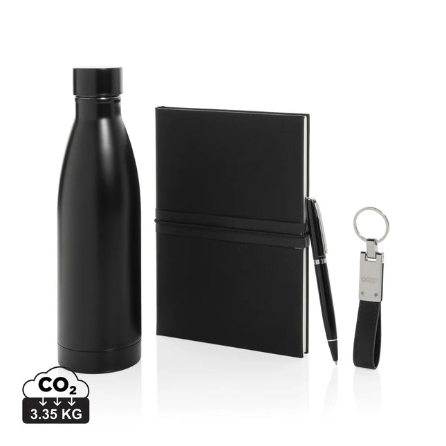 Swiss Peak RCS deluxe business gift set with water bottle