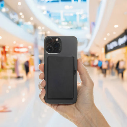 Aluminium RFID magnetic phone cardholder from XD Collection