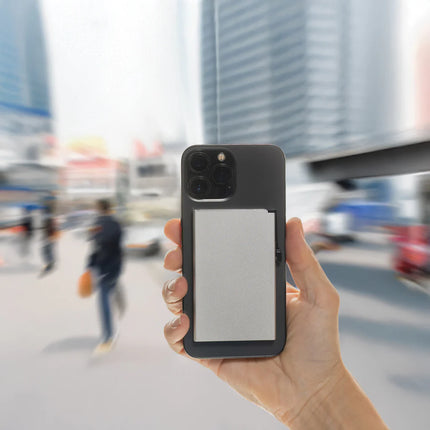 Standard aluminium RFID magnetic phone cardholder from XD Collection