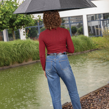 CWD XD 27-inch Impact AWARE™ RPET dual-color auto-open umbrella with auto-open mechanism and vibrant two-tone design.