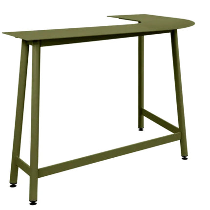 Fermob Bolder Corner Counter bar stool with foxed metal finish