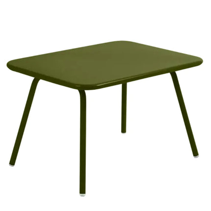 Willow green Fermob Luxembourg kids' table with rounded edges