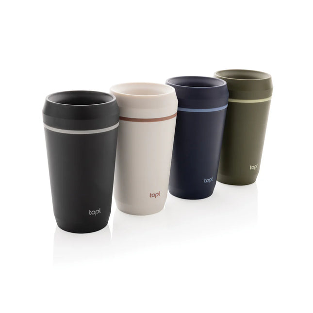 Topl recycled plastic to-go tumbler with 360-degree lid
