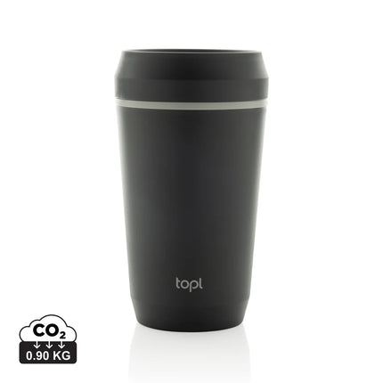  clear view of the tumbler and lid.
