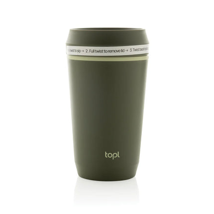 Topl recycled plastic to-go tumbler with 360 lid