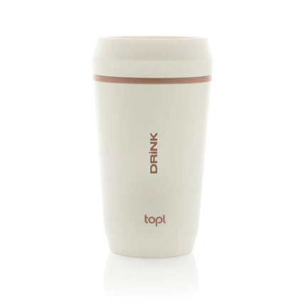Topl recycled plastic 354ml to-go tumbler with patented 360 lid