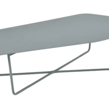 Antracite Fermob Ultrasofa low metal outdoor table measuring 162 x 74 cm