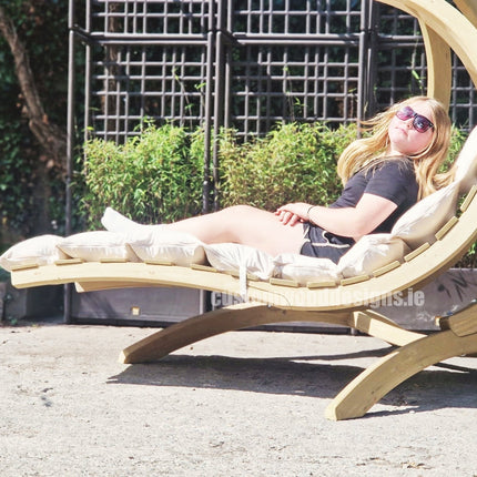 Floating Swing Lounger & Wooden Stand Set – photo 8