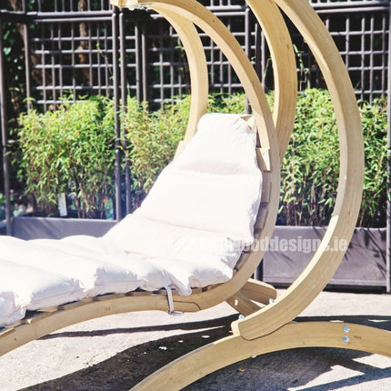Floating Swing Lounger & Wooden Stand Set – photo 9