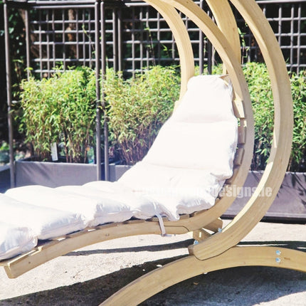 Floating Swing Lounger & Wooden Stand Set – photo 2