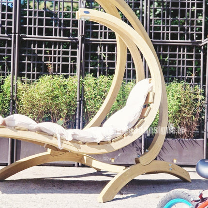 Floating Swing Lounger & Wooden Stand Set – photo 12