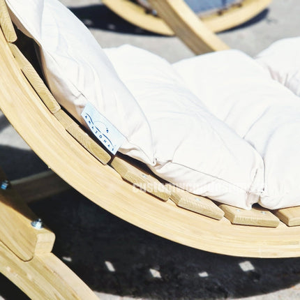 Floating Swing Lounger & Wooden Stand Set – photo 4