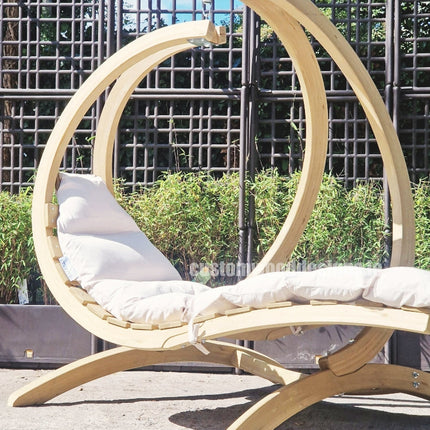 Floating Swing Lounger & Wooden Stand Set – photo 16