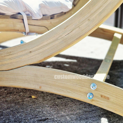 Floating Swing Lounger & Wooden Stand Set – photo 7