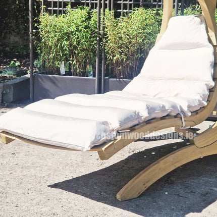 Floating Swing Lounger & Wooden Stand Set in Cream – CWDH Ireland – photo 3