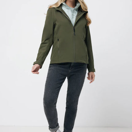 IMakal women recycled polyester soft shell jacket - Custom Wood Designs
