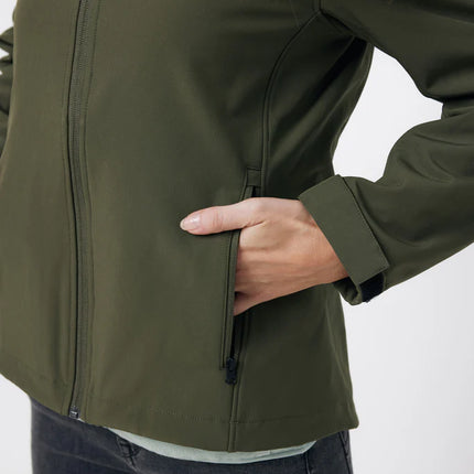 IMakal women recycled polyester soft shell jacket - Custom Wood Designs
