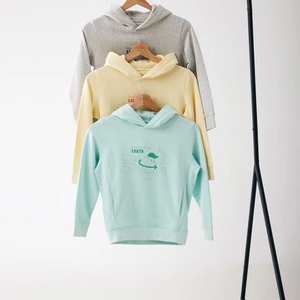 Kids recycled cotton hoodie with sidepockets - Custom Wood Designs