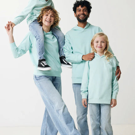 Kids recycled cotton hoodie with sidepockets - Custom Wood Designs