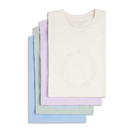 Manue recycled cotton t-shirt undyed - Custom Wood Designs