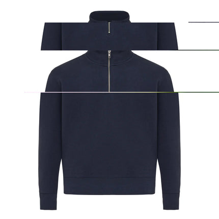 Elgon recycled cotton quarter zip sweater - Custom Wood Designs Elgon recycled cotton quarter zip sweater