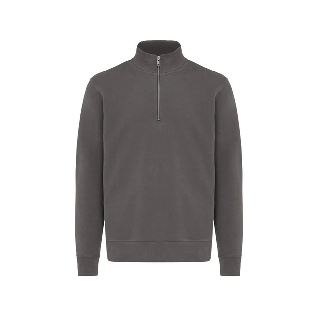 Elgon recycled cotton quarter zip sweater - Custom Wood Designs Elgon recycled cotton quarter zip sweater